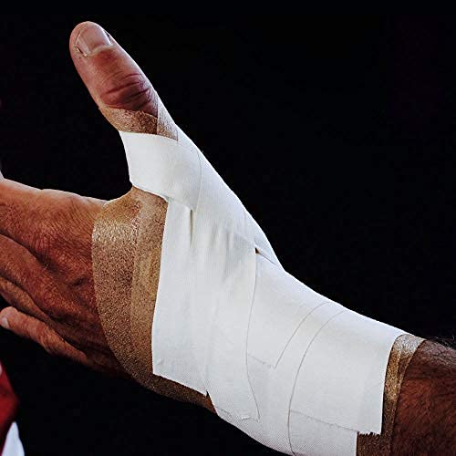 White Athletic Tape Bulk Pack - 48 Rolls 1" X 15Yd Pro Grade Strength Sports Tape, Best For Athlete And Medical Trainers, First Aid Injury Wrap: Fingers, Ankles, Wrist, Boxing, Football, Gymnastics #TOP1