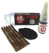 MIGOU BCN Kit de réparation Tubeless (+ 5 mèches) – Vulcanisé Pneus Répare les crevaisons Taille G ...