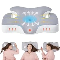 Cuscino Cervicale Memory Foam per Dormire: Cuscino Ortopedico Cervicale con Federe Rimovibili e Lavabili - Cuscino Ergonomico per Chi Dorme sul Fianco Sulla Schiena e Sullo Stomaco 60 x 40 x 9 / 12 cm