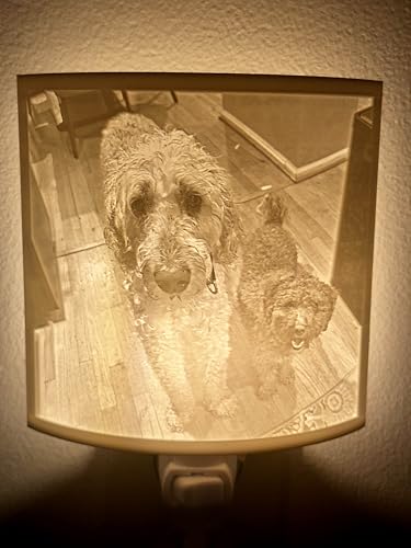Personalized 4x4 LED Photo Night Light with 3D Lithophane