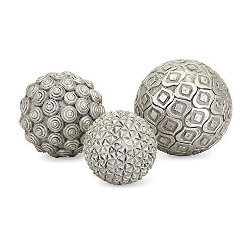 Imax Nahara Silver Balls-Set Of Three #TOP13