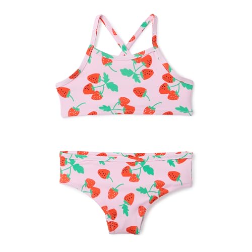 Image of Amazon Essentials Girls and Toddlers' Cross Back Bikini Set