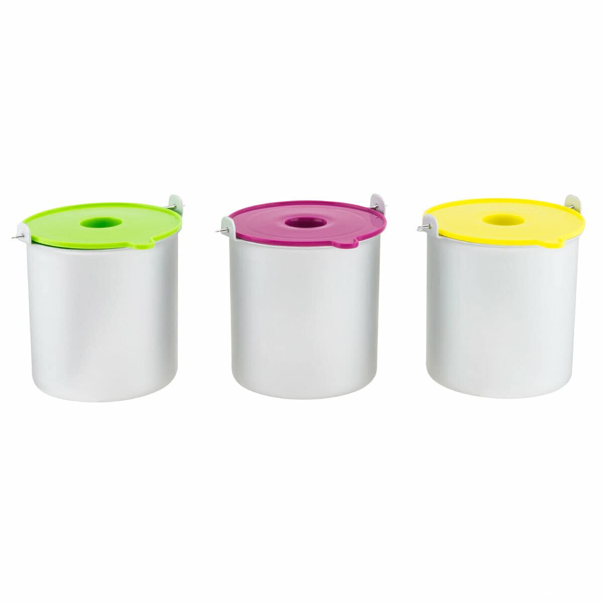 H.Koenig BO318 Set Ciotole per Gelateria HF180, 1L, 3 Pezzi, Acciaio inox