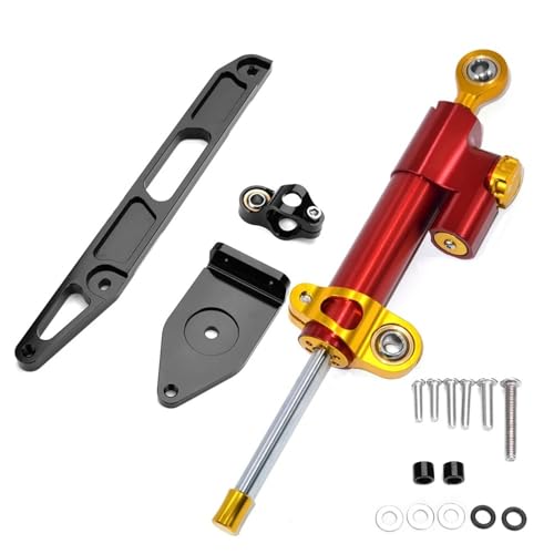 �X�e�A�����O�_���p�[ �I�[�g�o�C�_���p�[�X�e�A�����O �̂��߂� XJR1300 2002-2016 ���t���z���_�[�t�����S��������艻 �o�C�N�V���b�N�A�u�\�[�o�[(Red A)