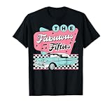 The Fifties 1950s Car Music Checkerboard Rockabilly Sock Hop T-Shirt