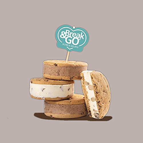 Lucgel Biscotto per Gelato Rotondo Cioccogel con Gocce di Cioccolato - 280 pezzi -