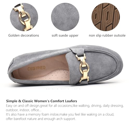 Image of Cvistpieo Loafers for Women Business Casual Shoes Comfortable & Lightweight Penny Loafers Slip On Work Flats