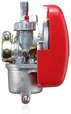 Miniatura 4 de Carburador rojo de motor para el kit motorizado de bicicleta de movimiento de 2 tiempos, 80 cc