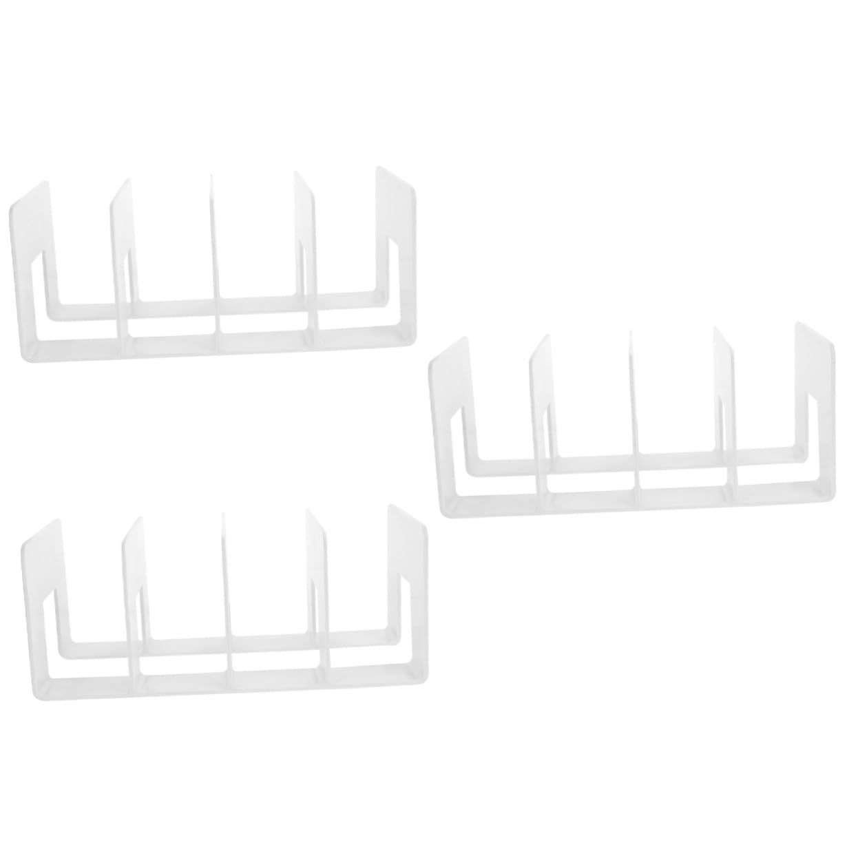 STOBOK 3pezzi Organizzatore Di Libri Da Scrivania Con Scomparti Porta Documenti e File Storage Rack Per Ufficio e Studio Soluzione Pratica Per Mantenere Ordinato Tuo Spazio Di Lavoro