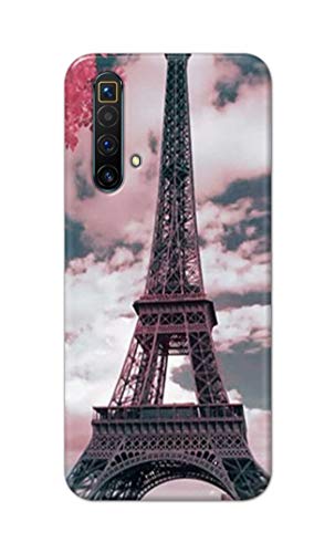 Image of Lovers Famous Place Eiffel Tower in Paris Hard Back Case Cover for Realme X3 / X50 5G / X3 SuperZoom Back Cover -(J5) VNS2227
