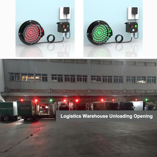 Feu de signalisation bicolore rouge vert IP65 pour gestion d'accès industriel - 8