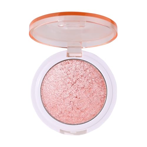 Image of Highlighter Makeup Palette for Blush,Contour,Shadow,Face or Eye Makeup, Shimmer Glow, Creamy Mousse Pressed Powder, Intensely Pigmented, Glitter Sparkling (B03-05# Moonstone)