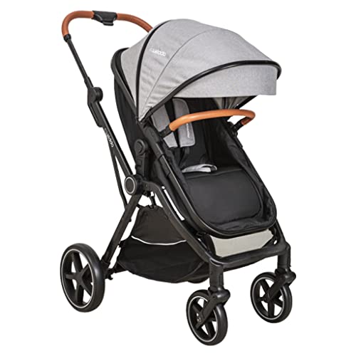 Carrinho Nomad, Bebê Conforto Casulo Click e Base, Melange Grafite