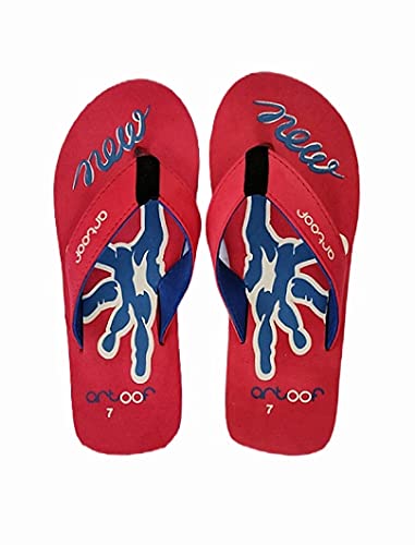 Buy ARTOOF Men's Flip Flops Slipper Red Blue (numeric_9) at Amazon.in