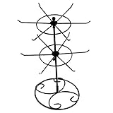 frigidssm Creative 2-Tier Rotary Jewelry Stand Rack Earrings Necklace Ring Display Organizer Holder