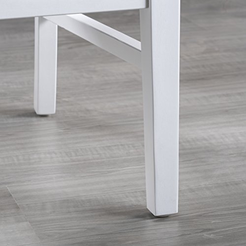 Christopher Knight Home Roshan Farmhouse Acacia Wood Dining Chairs, White / Walnut 21D X 17.75W X 35.5H Inch #TOP5