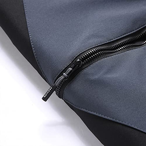 Veste en cuir homme imperméable à fermeture éclair pour l'automne