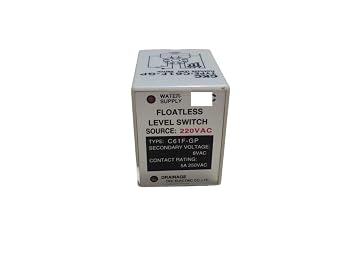 1pc C61F-GP 8 Pin Liquid Level Relay Floatless Relay Water Level Control Pump Switch 12VDC 24VDC 110VAC 220VAC(110VAC)