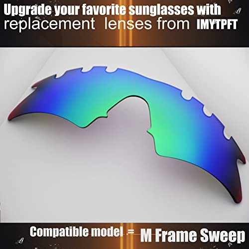 Objectifs M Frame Sweep ventilé bleu vert pour lunettes Oakley de taille unique