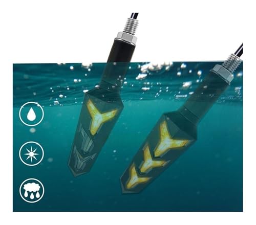 Luces intermitentes LED para motocicleta universales con relé 5