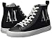 Armani Exchange High Top Cotton Sneakers, Zapatillas Altas Mujer, Negro (Black+White Logo...
