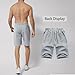 MO GOOD Mens Casual Jogging Shorts Fashion Workout Shorts (Grey, US (32-33))