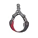 Gooby - Trekking Harness, Small Dog Fleece Lined Harness with Memory Foam Padding, Red, X-Small