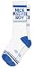 NICE JEWISH BOY Socks by Gumball Poodle: Make A Statement, Unisex Gym Sock: White and Blue