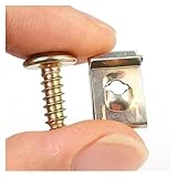 U-Shaped Car Self Tapping Screw Washer Nut Engine Cover Fasteners Auto Parts Suitable for M5(2sets 40pcs)