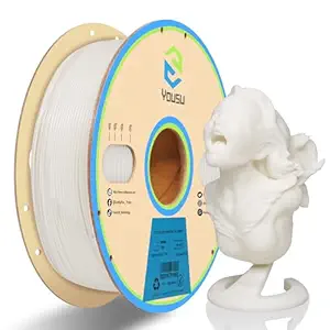 YOUSU High Speed 3D Printer Filament, Up to 600mm/s, White PLA Filament 1kg(2.2lbs), Fast Printing 1.75mm PLA Filament Compatible with High Speed 3D Printers.