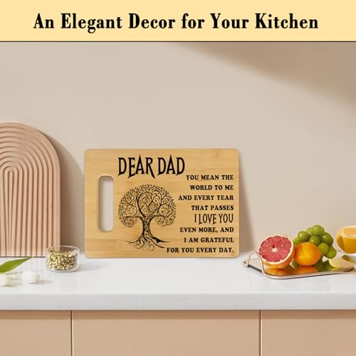 Tabla de cortar rectangular de bambú para cocina miniatura 7
