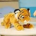 Petite Poupée Tigre Jouet en Peluche Tigre De Sibérie Couché Tigre Machine Bova Cadeau d'anniversaire pour Les Enfants 25cm Jaune