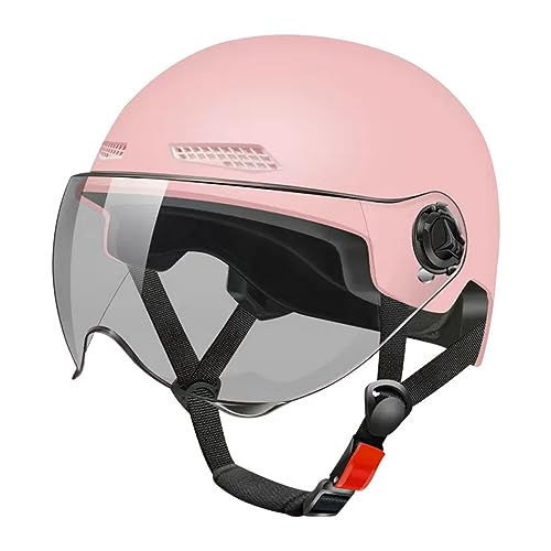 ★【Visiera parasole】: un casco aperto che può nascondere la lente interna. La visiera parasole ha le caratteristiche di antigraffio, antiriflesso e resistente all'abrasione. Offre protezione solare di giorno e protezione dall'abbagliamento di notte, in modo da poter viaggiare giorno e notte senza preoccupazioni.