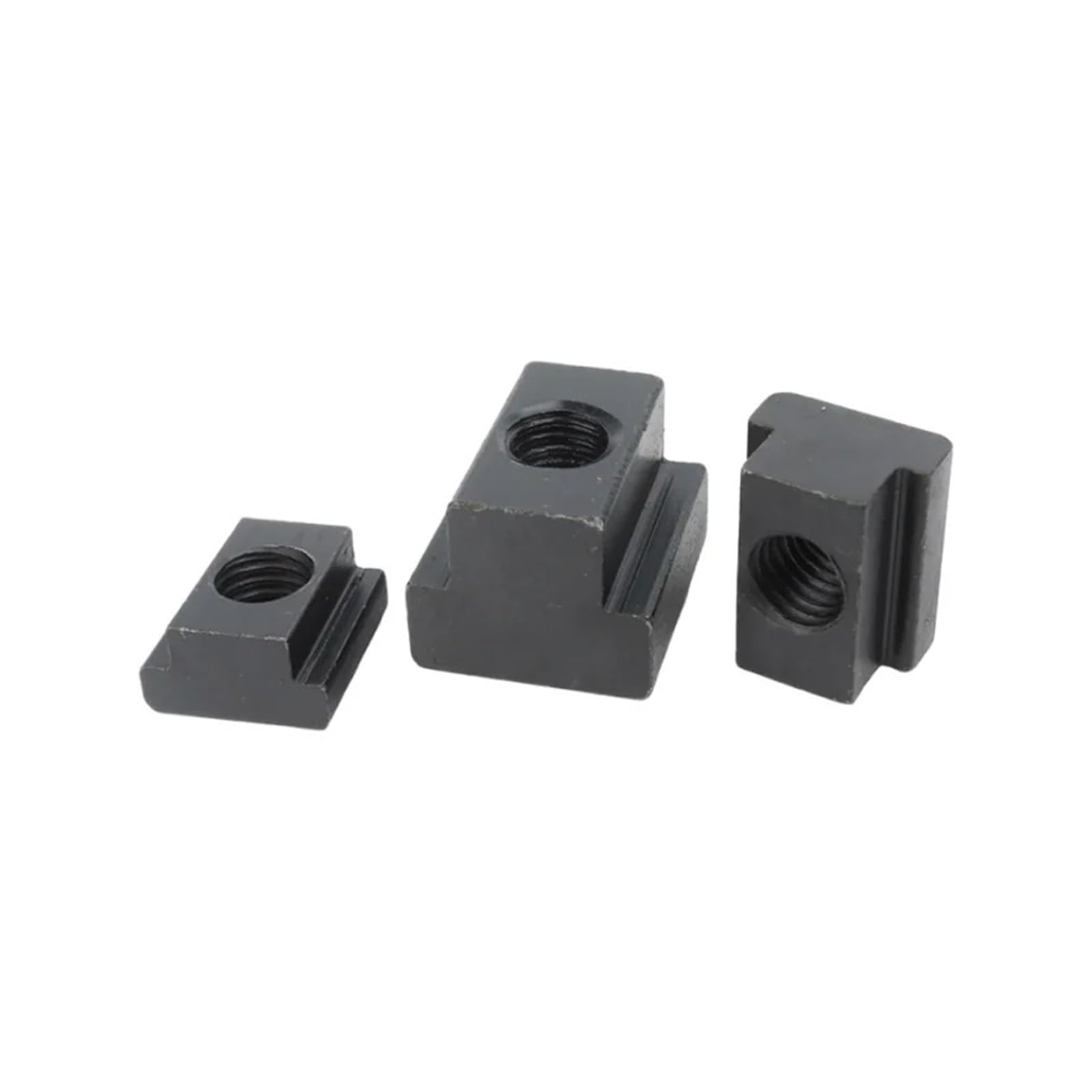 Tuerca En T De Acero Al Carbono Grado 8,8/10,9, Bloque M6 ~ M48, Placa Prensado Con Ranura, Color Negro, 1/2/5 Piezas, 45#