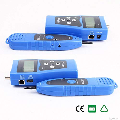 KOLSOL AT112 Network Ethernet LAN Phone Wire Tester Line Finder Remote Cable Tracker USB Coaxial Cable with 8 Far-end Jacks Support Multiple Tester Ports BNC RJ45 RJ11 - Thumbnail 2