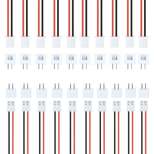 Kit de 20 pares conector JST-XH 2.54mm 2 pines miniatura 1