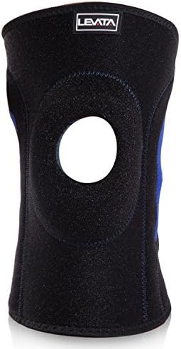 Levata Knee Braces with Adjustable Strap, Open-Patella Design, Extra-thick, Ideal for Protection and Recovery of Injury, Meniscus Tear, Arthritis, Torn Ligament,  ACL, MCL, LCL and PCL.
