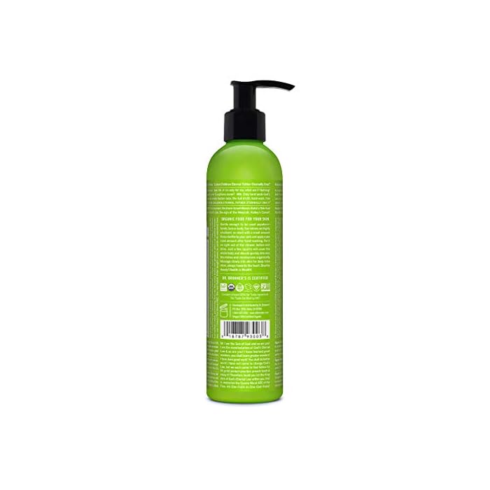 Dr. Bronner's Organic Lotion (Patchouli Lime, 8 Ounce) Body Lotion