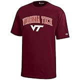 Elite Fan Shop Virginia Tech Hokies Kids Tshirt Arch Maroon - M