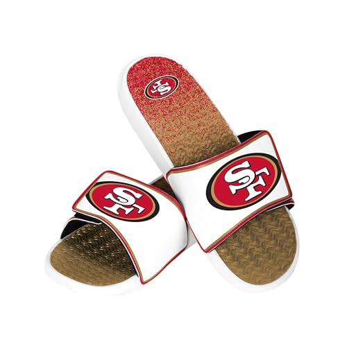 Image of FOCO mens Nfl Primary Team Logo Gradient Gel Slide Sandals