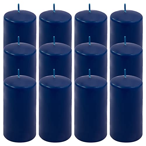 Stumpenkerze Höhe 11,5 cm Ø 6 cm lange Brenndauer Rund-Kerze...