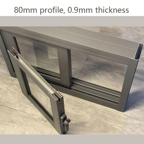 Ventanas para sótanos de 70x40cm con marco aluminio y cristal templado 6
