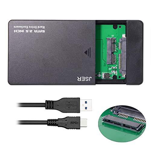 Caja externa USB-C para disco Micro SATA 1.8" SSD miniatura 4