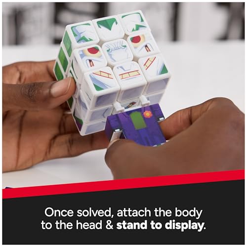 Image of Rubik's Cube, Batman & Joker Cubers, Amazon Exclusive 2-Pack, DC Comics Collectible Fidget Toy & Desk Decor, Challenging Brain Teaser for Fans of Batman Toys, for Ages 8 & Up