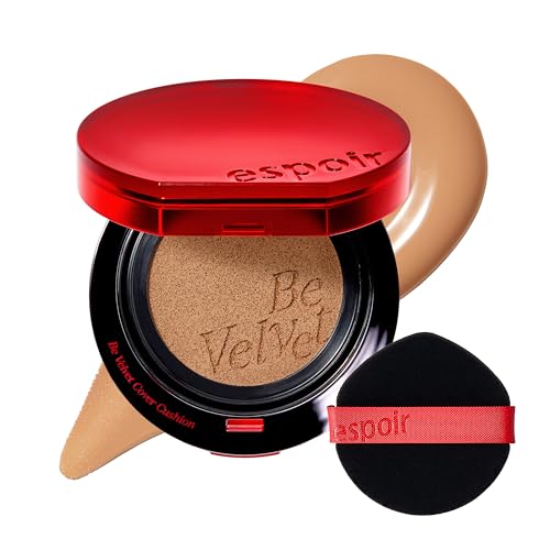 Image of ESPOIR Be Velvet Cushion Foundation #30 Toffee | Quick and Easy Coverage with Long-lasting Color by Zero Oxidation, Velvety Smooth Finish & Lightweight Formula, Vegan, Korean Makeup, 0.46 oz
