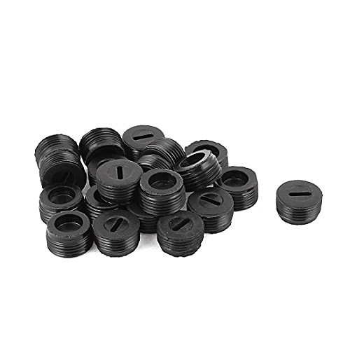 Aexit 13mm Male Electric Motors Thread Carbon Brush Screw Holder Cap Fan Motors Cover 20PCS