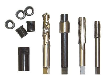 Kit de Reparo de Rosca de Bujão de Drenagem TIME-SERT M12 x 1,50, Modelo 1215C, com 5 Insertos