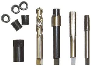 Drain Pan Thread Fix Time-Sert 1812C M8 X 1.25 Metric Drain Pan Thread Repair Kit – Fix Stripped Oil/Transmission Plugs, Made In USA Engine Oil Pan Thread Repair - Foto 4