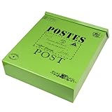 OUNONA Briefkasten aus Eisenblech 29X22X6Cm Wetterfest mit Aufhängehaken Multifunktional für Haus und Garten als Dekorative Wandbox