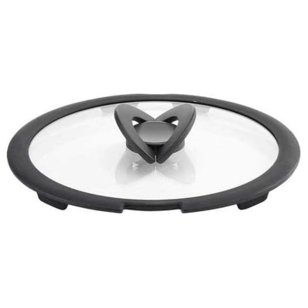 Lagostina Ingenio Induction Glass Lid, Black/Transparent, 26 cm